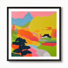 Colourful Gardens Ryoan Ji Garden Japan 7 Art Print