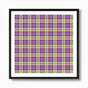 Plaid Fabric 108 Art Print