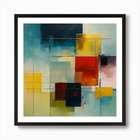 Lienzo Pintado Abstracto Art Print