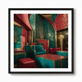 Deco Lounge Art Print