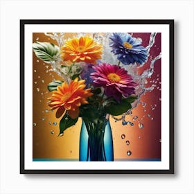 Flowers In A Vase 76 Art Print