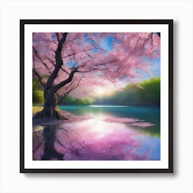 Cherry Blossom Tree Art Print