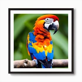 Colorful Parrot 6 Art Print