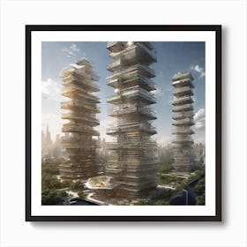 Towers Of The Future 1 Art Print