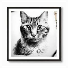 Portrait Of A Cat 1 Art Print