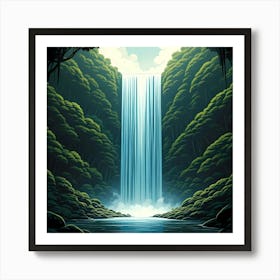 Cascading Waterfall Art Print