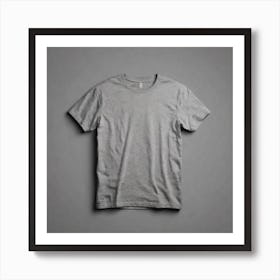 Grey T - Shirt 1 Art Print