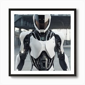 Futuristic Robot 101 Art Print
