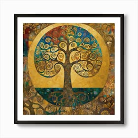 Gustav Klimt "Tree of Life," 6 Art Print