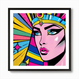 Pop Egyptian Riham Beat Art Print