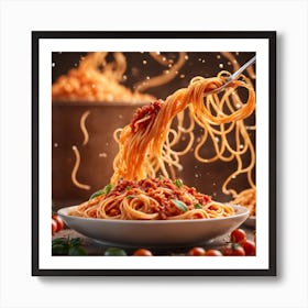 Spaghetti With Tomato Sauce 1 Art Print