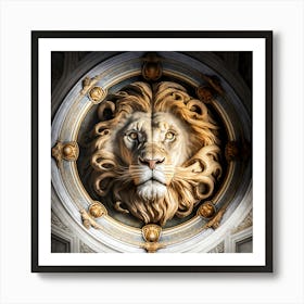 Lion Head Art Print