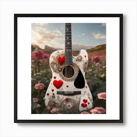 Heartstrings Monarchy Queen Of Hearts Guitar Elegance (21) Póster