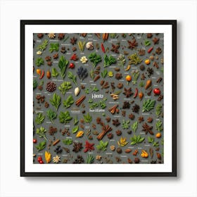 Herbs And Spices 6 Art Print