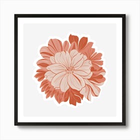 Dahlia Flower 1 Art Print