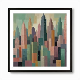 New York City Skyline 4 Art Print