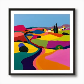 Abstract Travel Collection France 1 Art Print