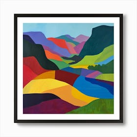 Abstract Travel Collection Chile 1 Art Print