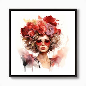 Flower Girl Art Print