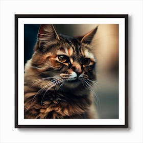 Portrait Of A Cat Art Print