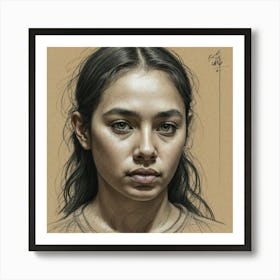 Portrait Of A Young Woman 2 Art Print