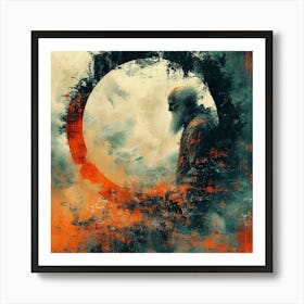 Man In A Circle Art Print