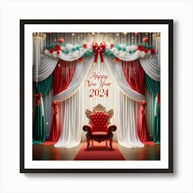 Happy New Year 2024C Art Print