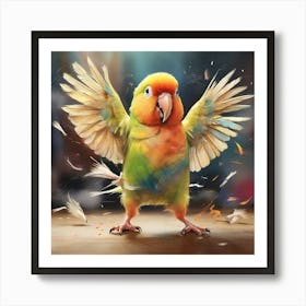 Colorful Parrot 41 Art Print