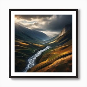 River In The Mountains 22 Art Print