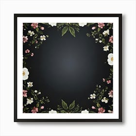 Floral Frame 2 Art Print