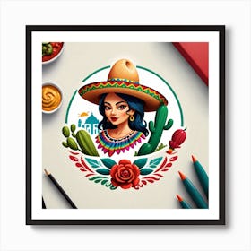 Mexican Girl 86 Art Print