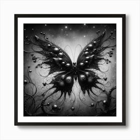 Black Butterfly 2 Art Print