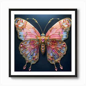 Colorful Gems Butterfly Art Print