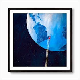 Ladder To The Moon Art Print