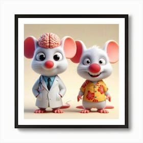 Doctor Mouse And Doctor Mouse Art Print