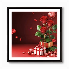 Valentine's Day 3 1 Art Print