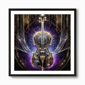 Ethereal Violin Art Print