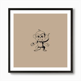 Monkey Art Print