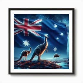 Australian Flag Art Print