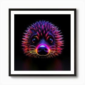 Neon Hedgehog 1 Póster