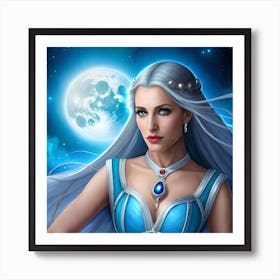 The Moon Princess 1 Art Print