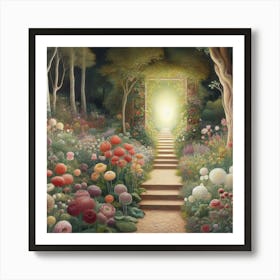 Garden Of Flowers 12 Art Print