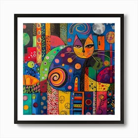 Dreaming of a Colored Moon Art Print