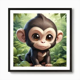 Curious Monkey Art Print