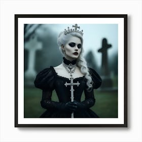 Gothic Nun Art Print