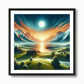 Inspire Serene Views With Landscapes (3) Art Print