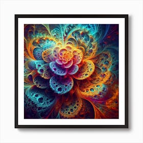 Fractal Flower Art Print