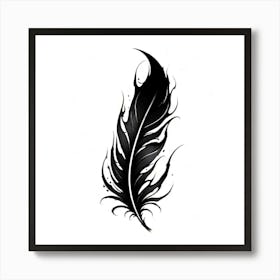 Feather Tattoo Design 3 Art Print