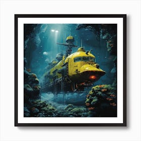 Underwater Train Art Print