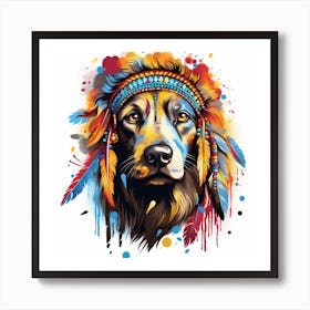 Indian Dog Art Print